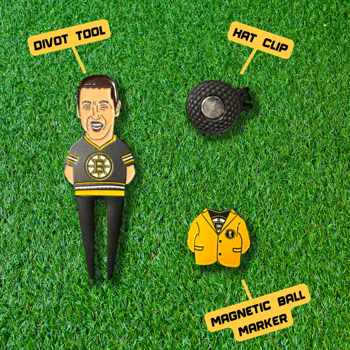 Happy Divot Tool and Ball Marker Set