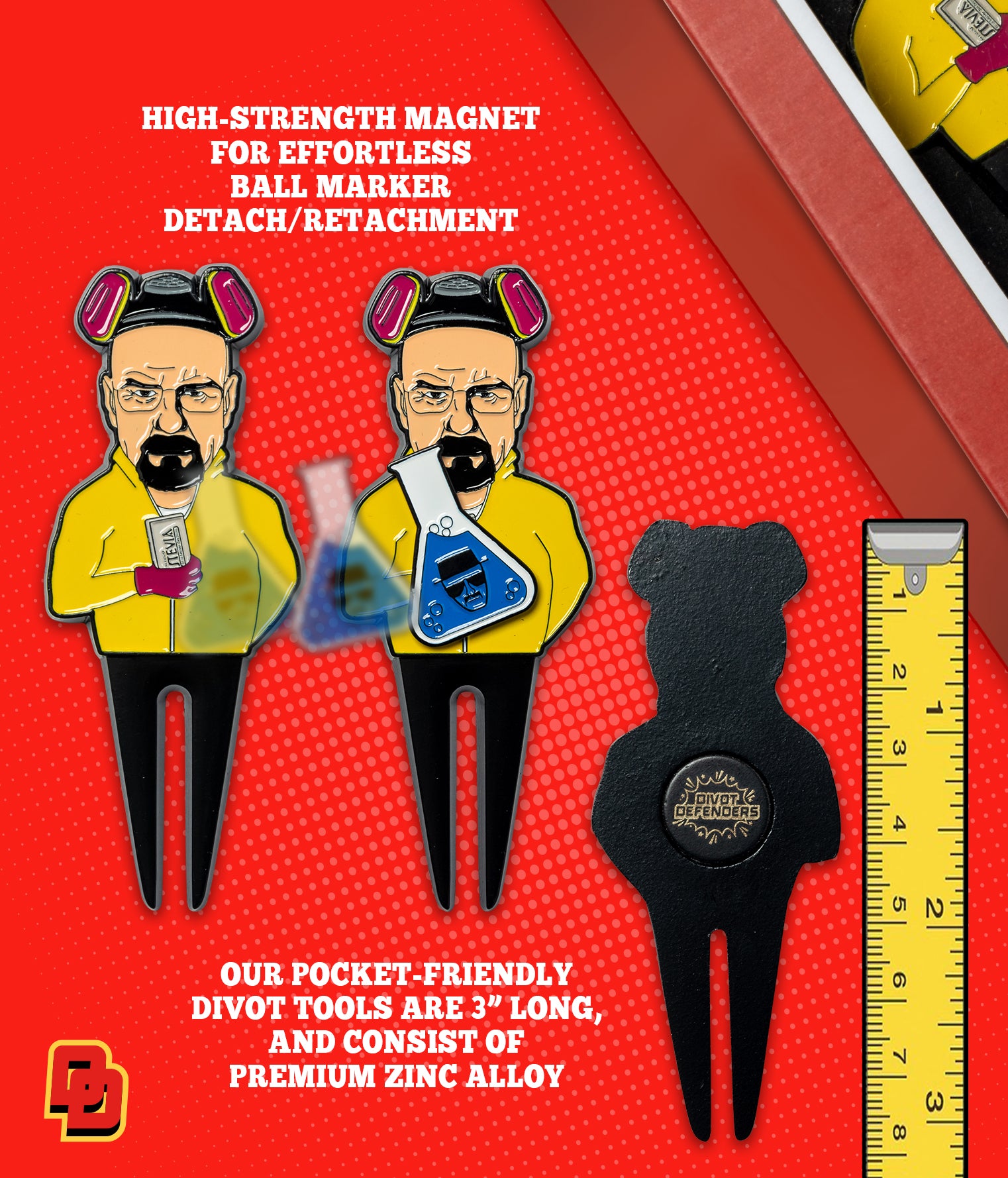 Chemist Divot Tool and Magnetic Ball Marker