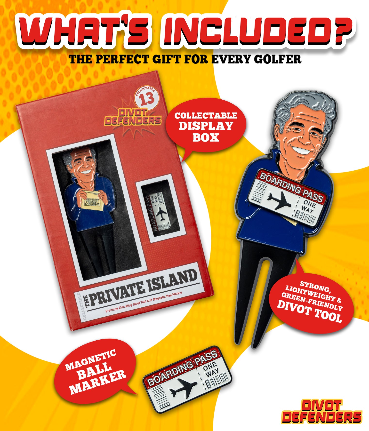 Private Island Divot Tool and Magnetic Ball Marker