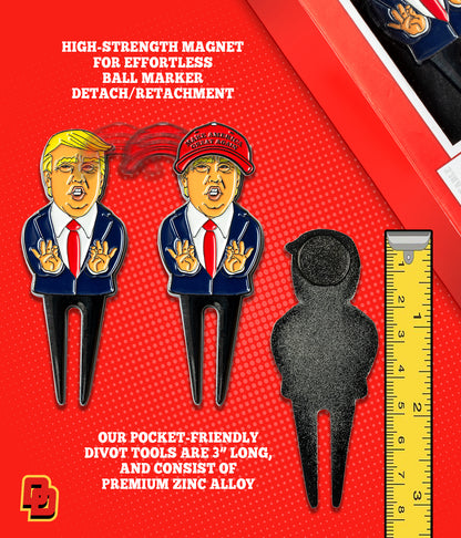 Trump "Don" Golf Divot Tool and Magnetic Ball Marker