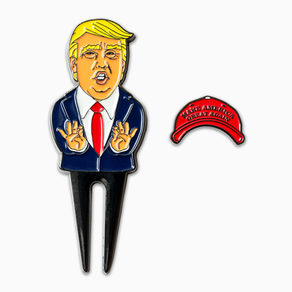 Trump "Don" Golf Divot Tool and Magnetic Ball Marker