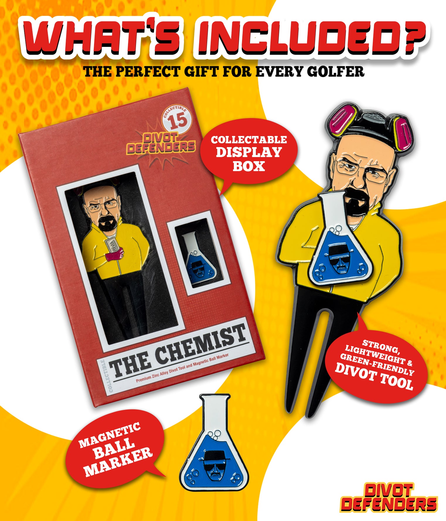 Chemist Divot Tool and Magnetic Ball Marker